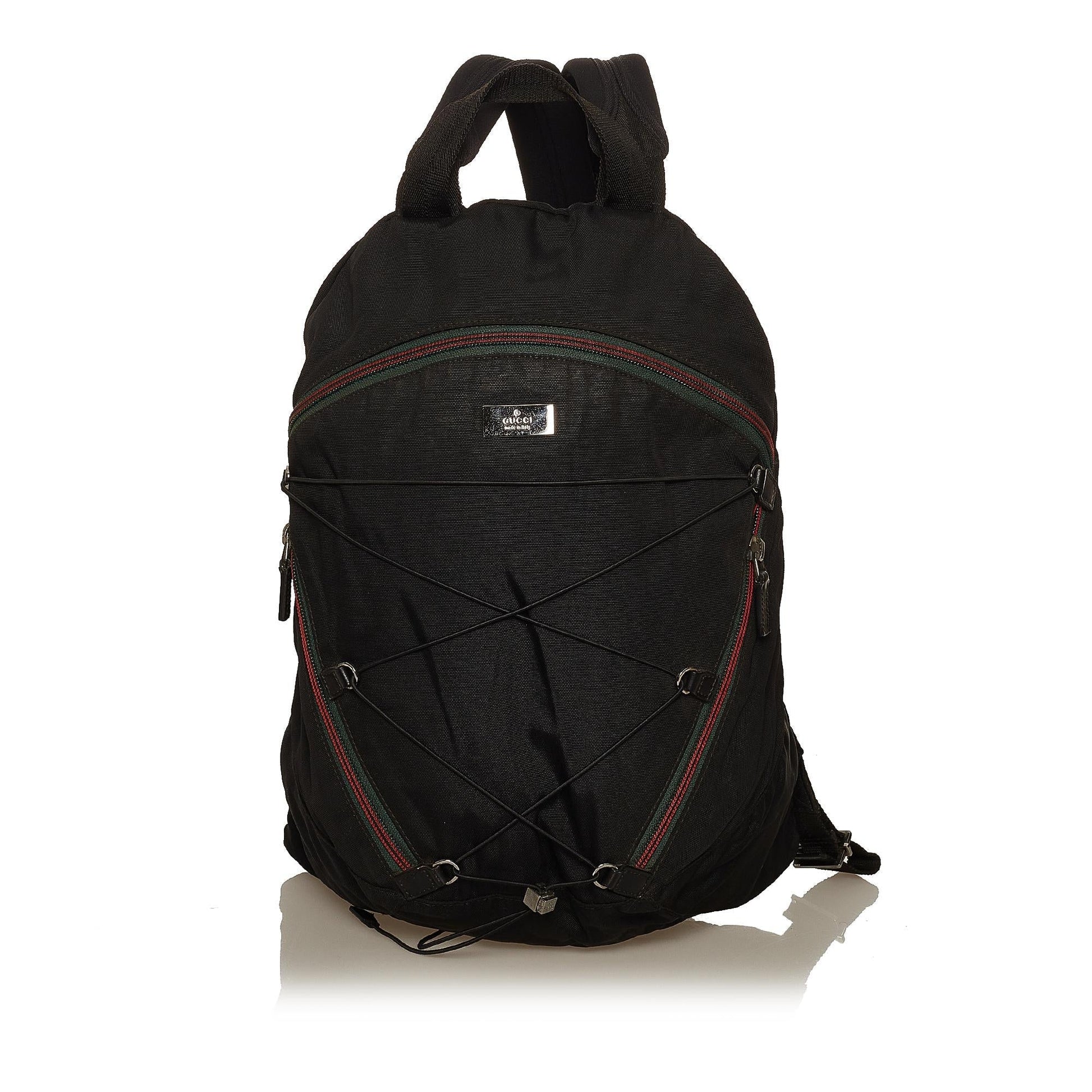 Gucci Web Nylon Backpack Style 2