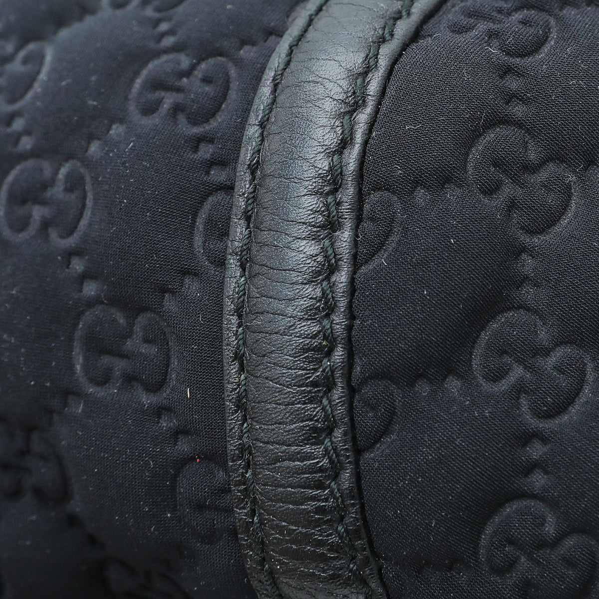 Gucci Monogram Leather Top Handle Shoulder Bag