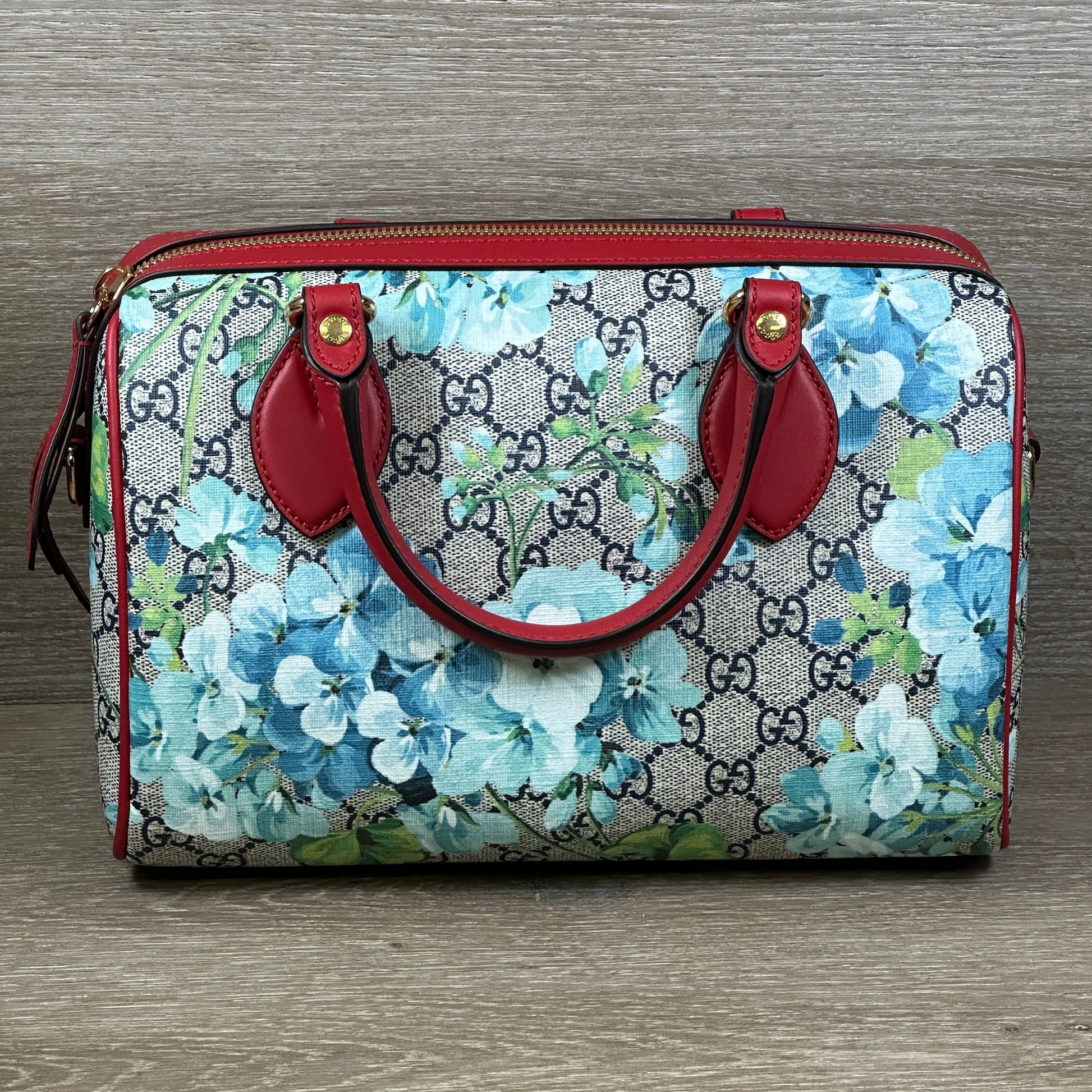 Gucci Leather Canvas Shoulder Bag