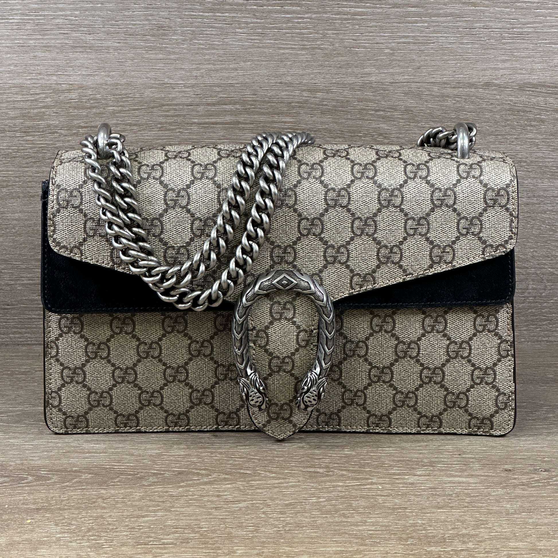 Gucci Monogram Canvas Shoulder Bag