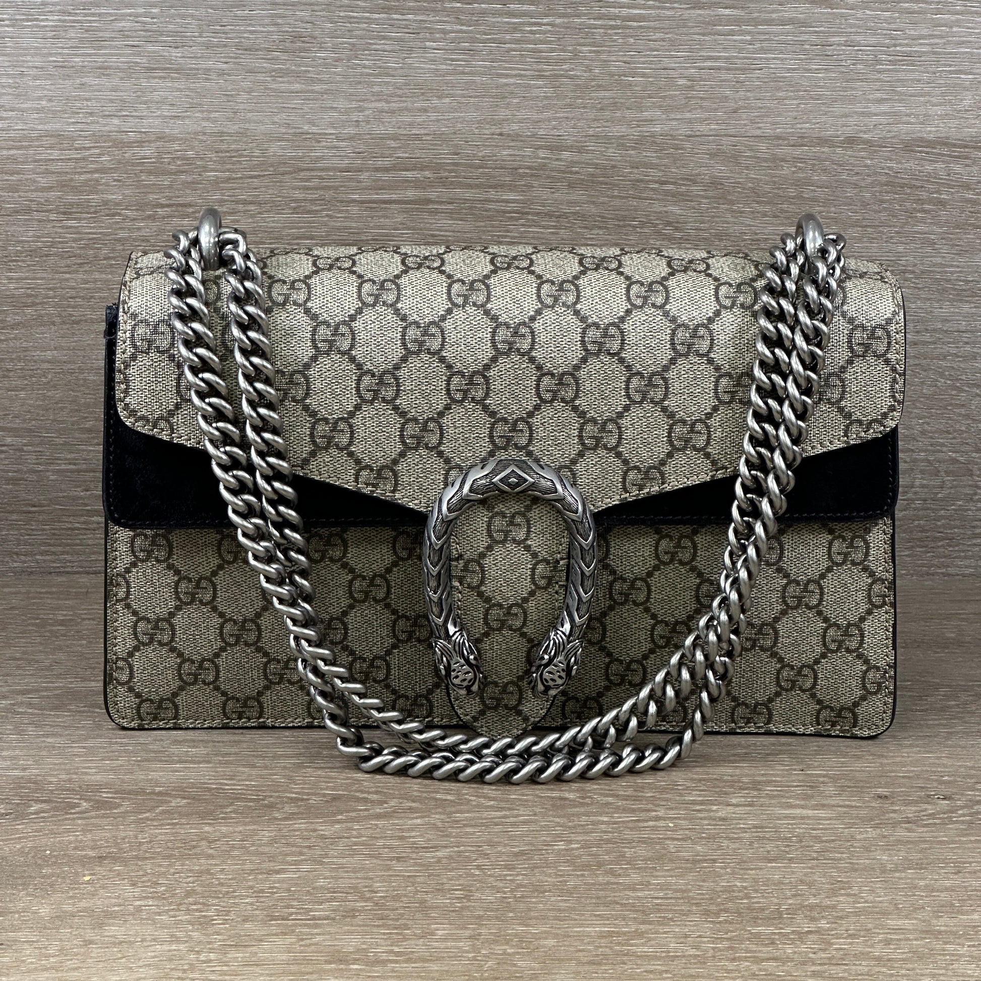 Gucci Monogram Canvas Shoulder Bag