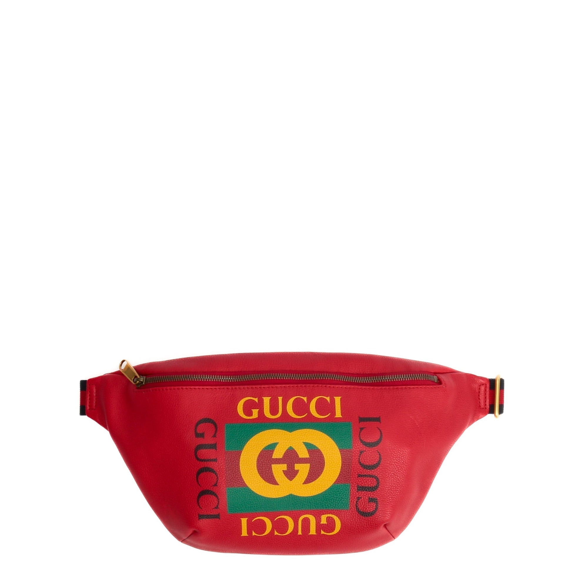 Gucci Leather Canvas Handbag