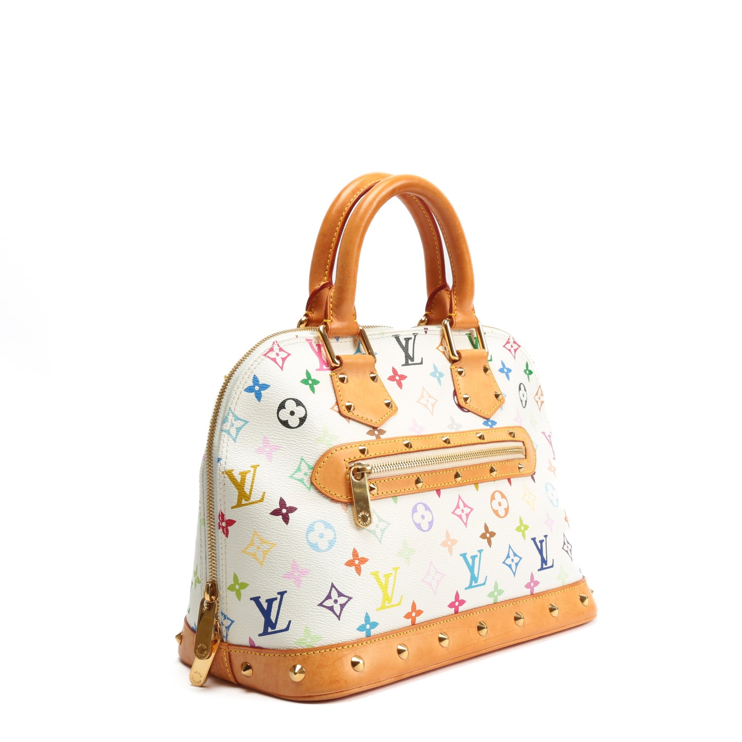 LOUIS VUITTON Murakami Multicolor PM Alma (2003) White Handbag