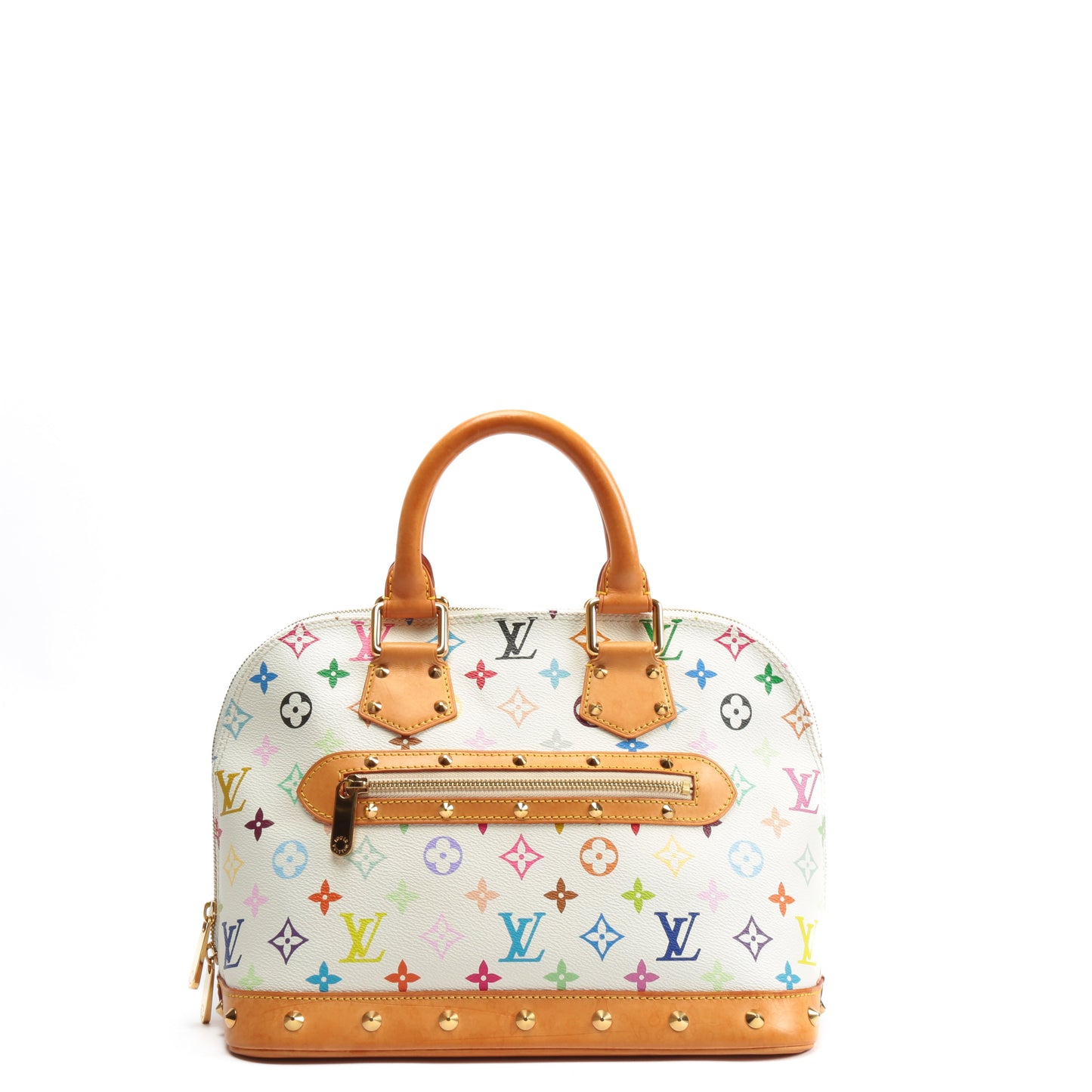 LOUIS VUITTON Murakami Multicolor PM Alma (2003) White Handbag