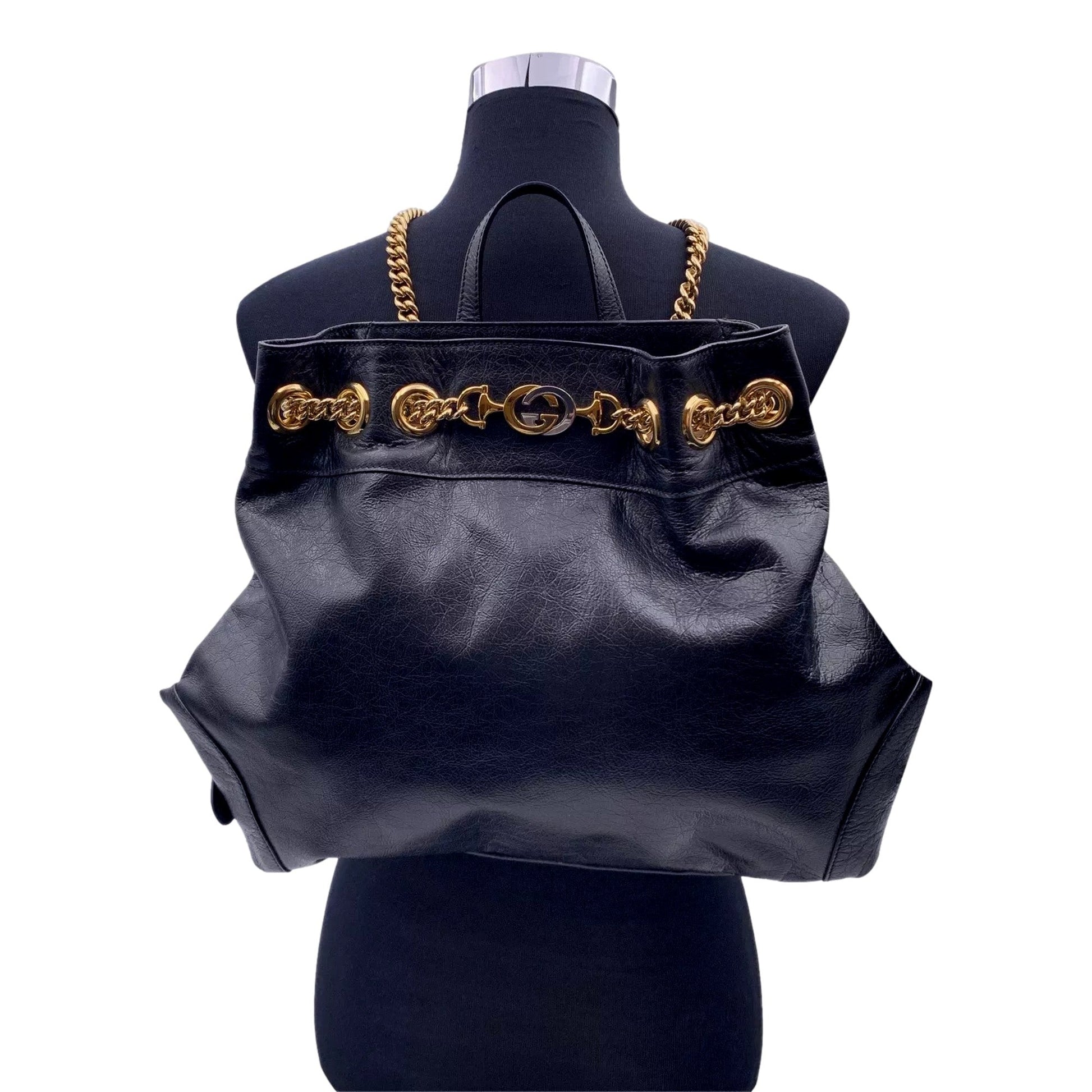 Gucci Lou Chain Leather Shoulder Bag