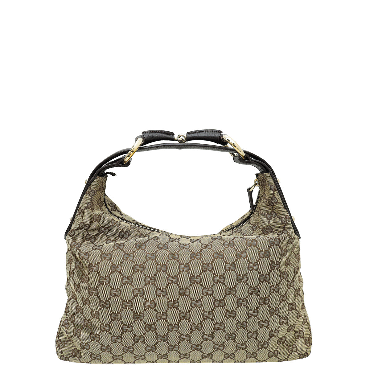 Gucci Leather Canvas Shoulder Bag