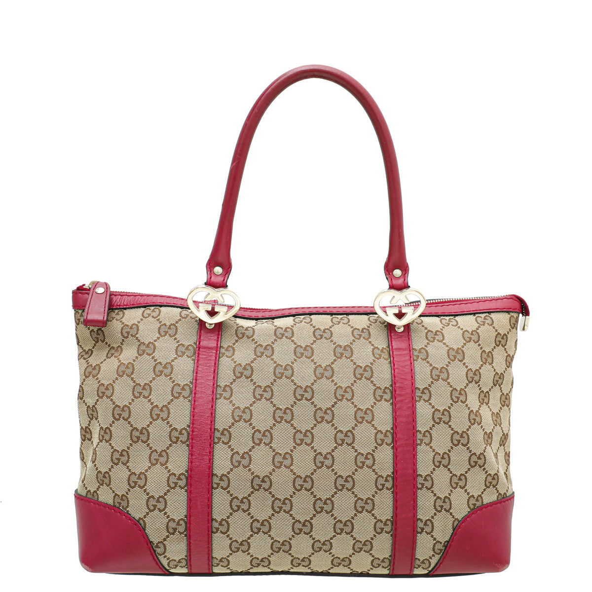 Gucci Leather Canvas Shoulder Bag