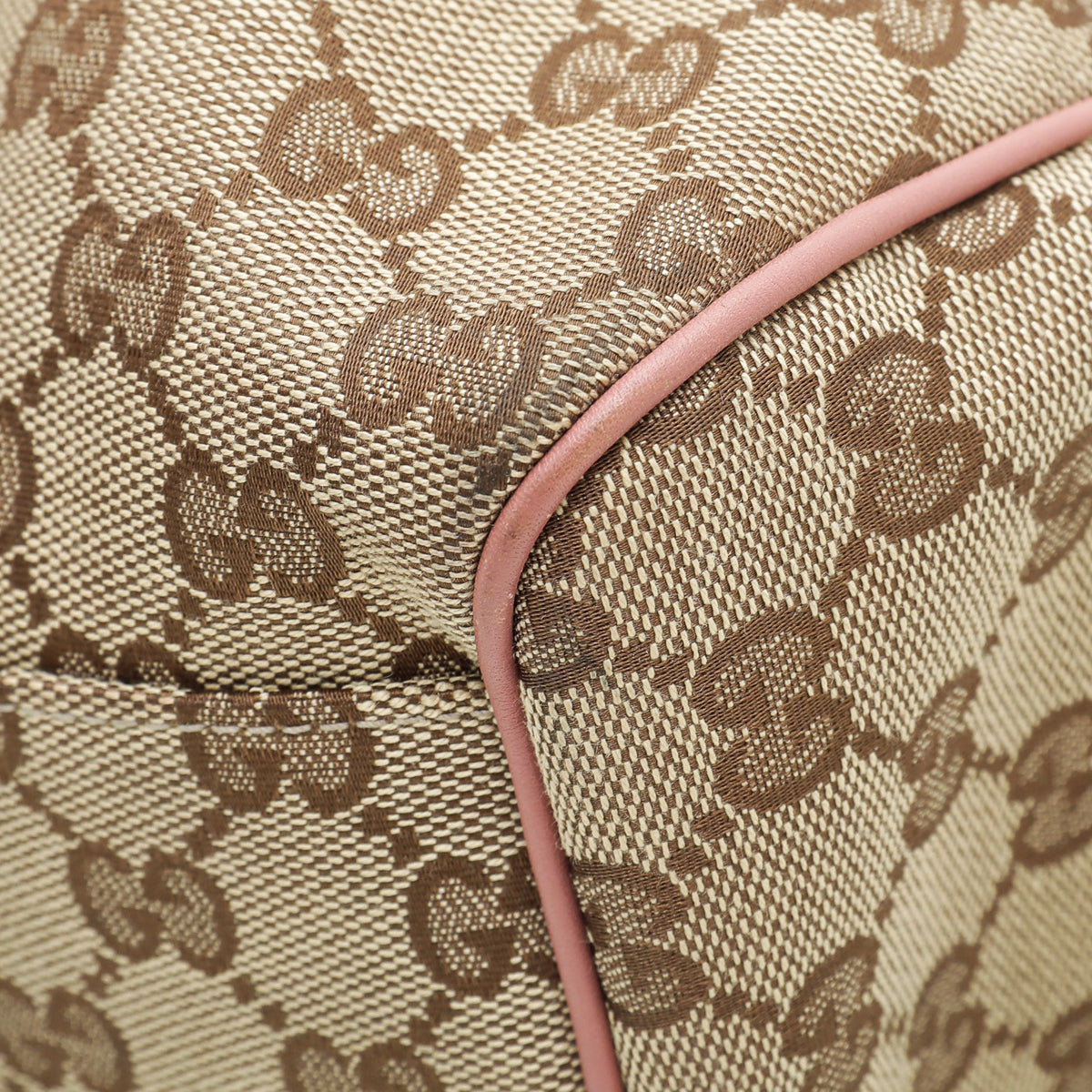 Gucci Leather Canvas Shoulder Bag