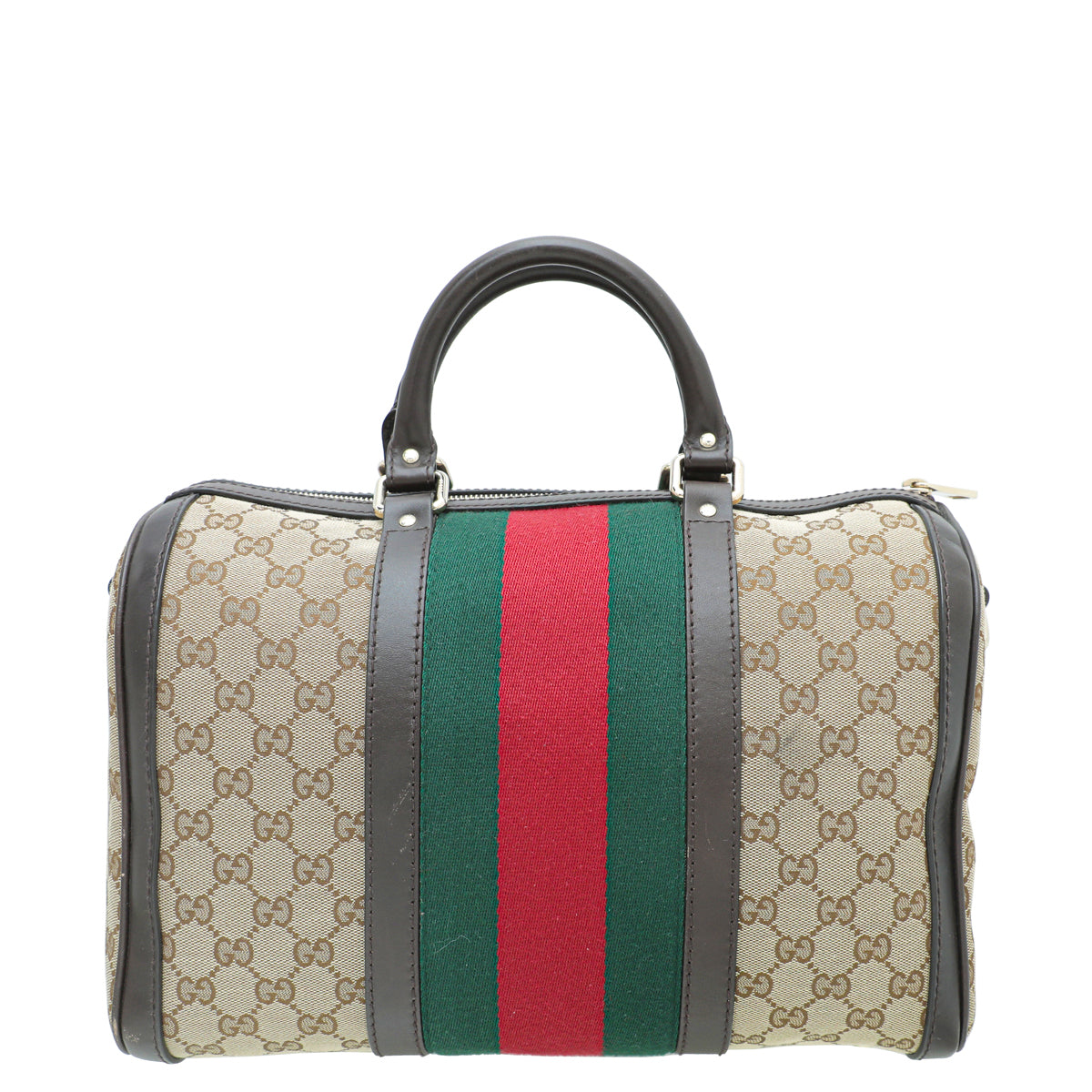 Gucci Leather Canvas Shoulder Bag