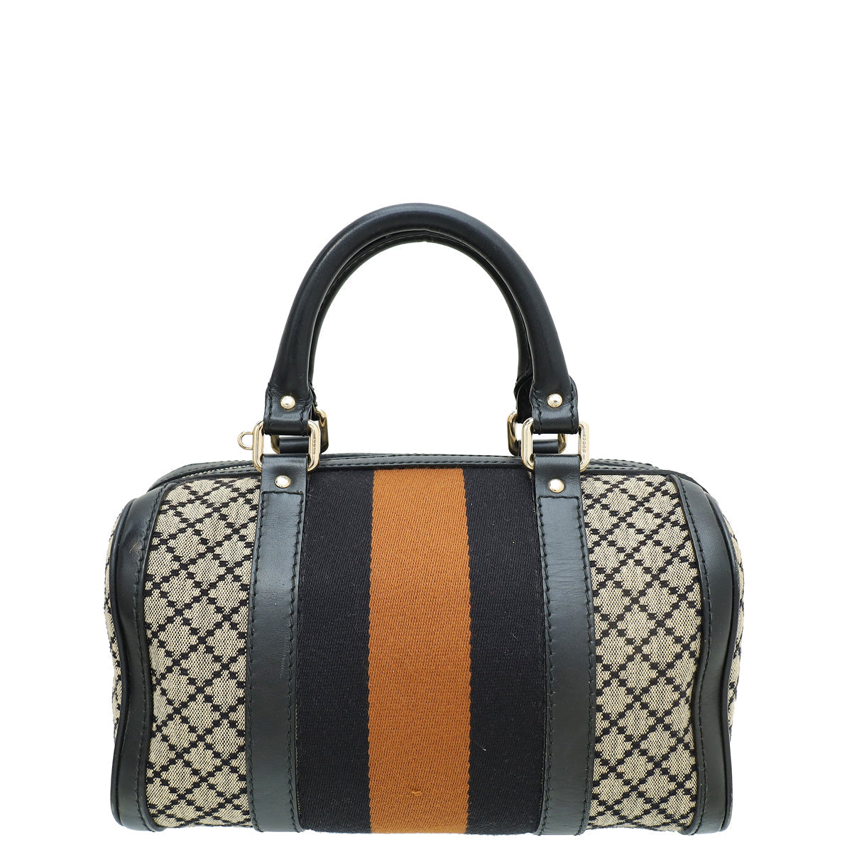 Gucci Leather Canvas Shoulder Bag