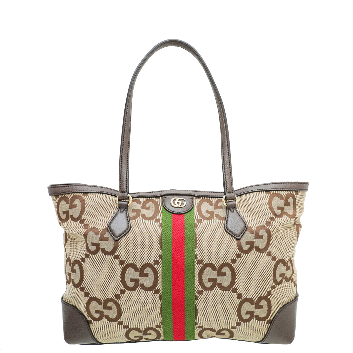 Gucci Leather Canvas Tote
