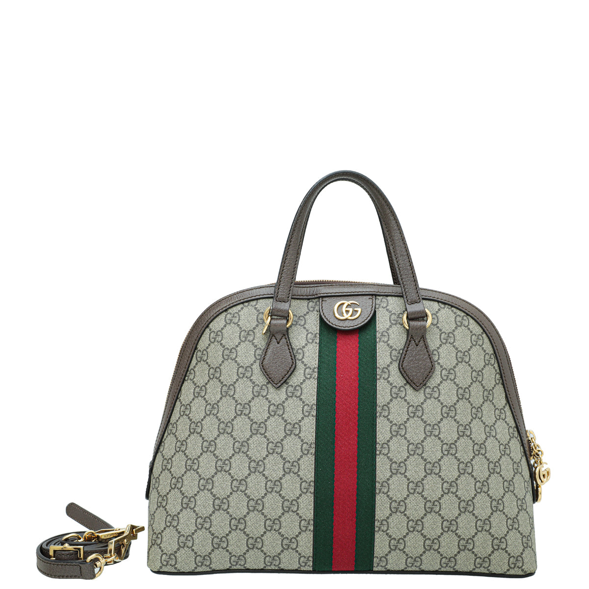 Gucci Leather Canvas Shoulder Bag