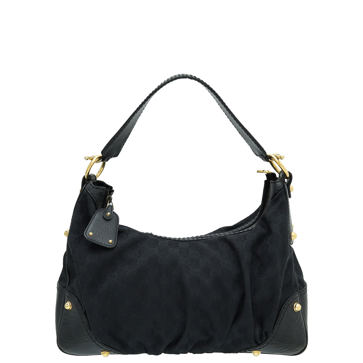 Gucci Leather Canvas Shoulder Bag