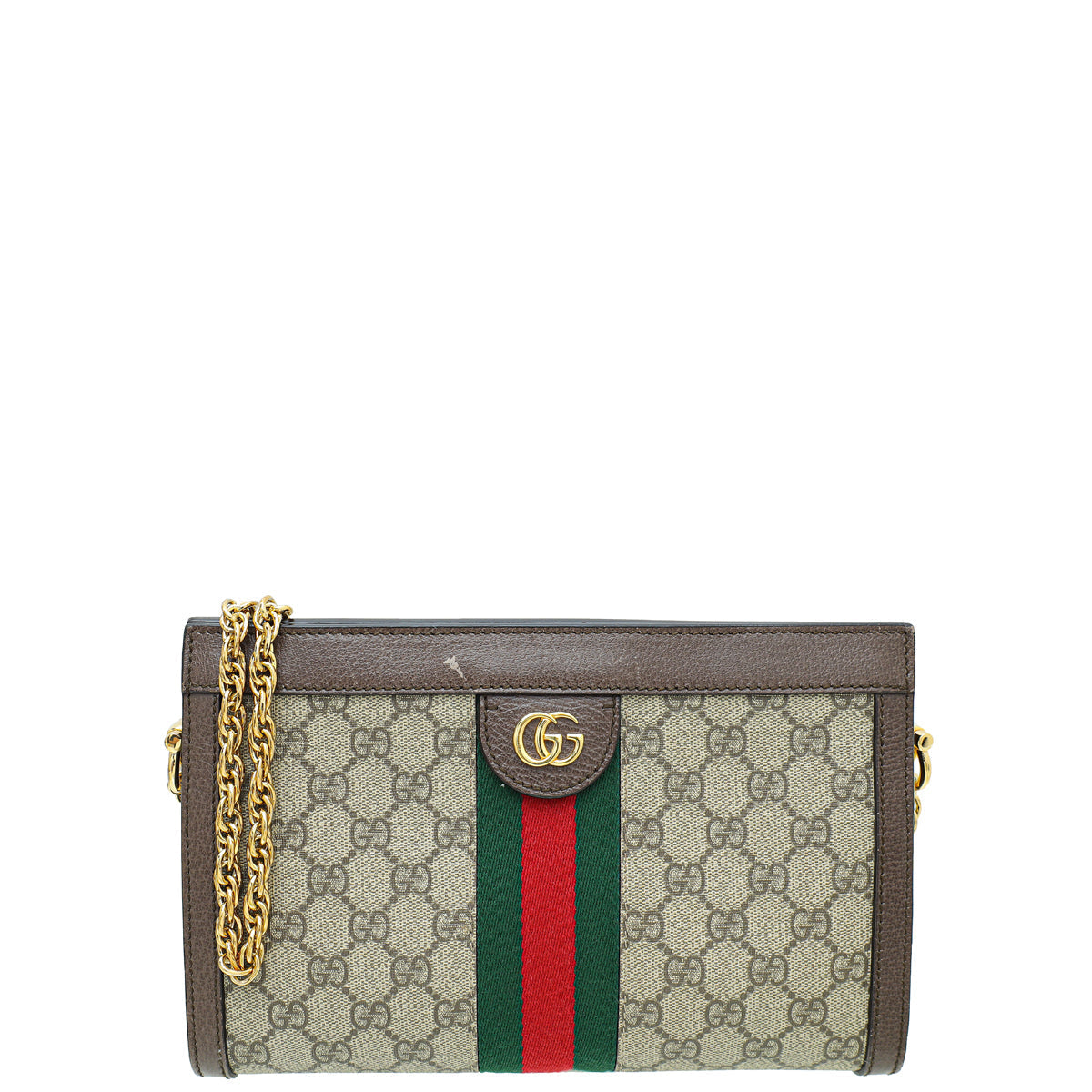 Gucci Leather Canvas Shoulder Bag