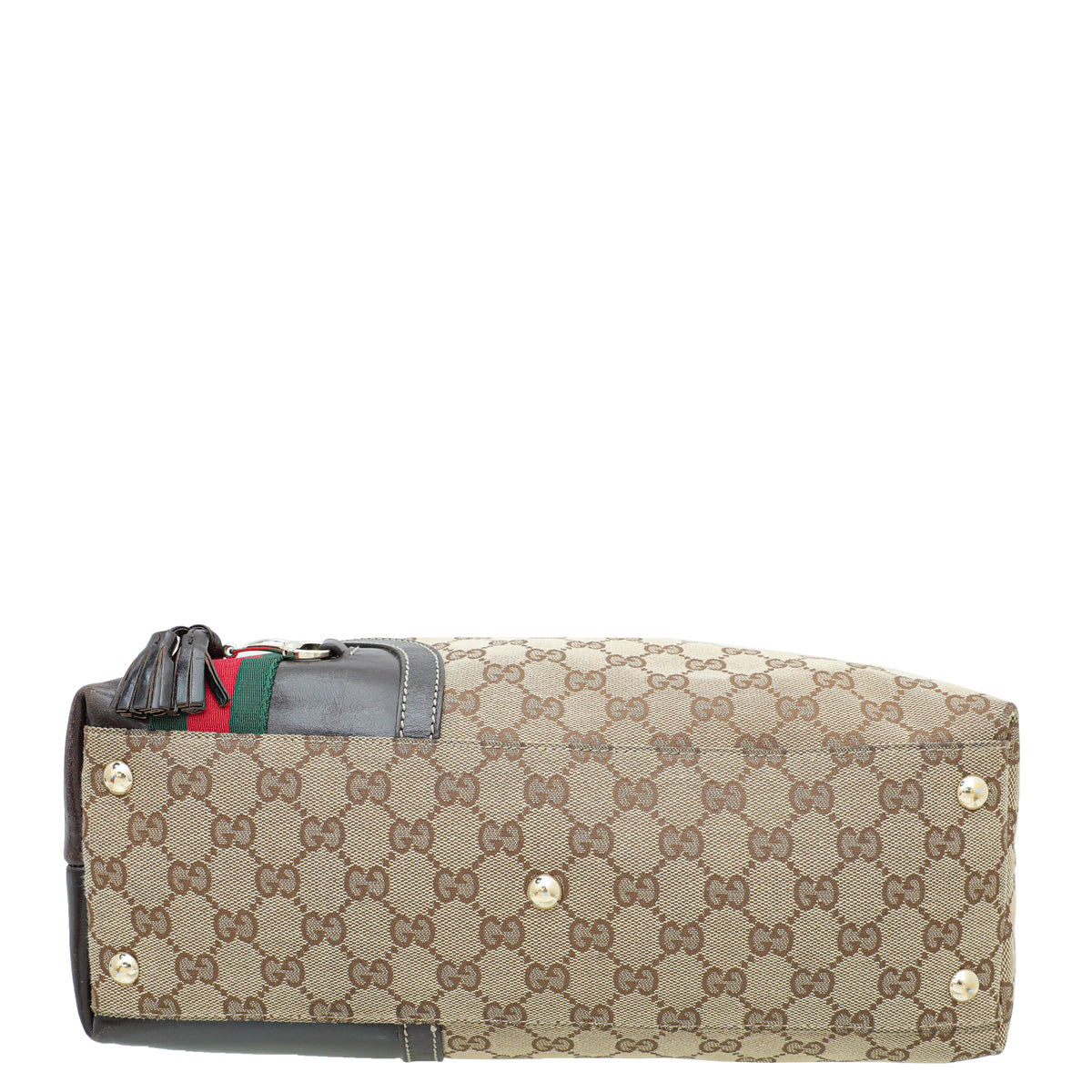 Gucci Leather Canvas Shoulder Bag