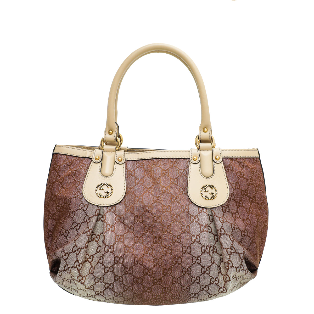 Gucci Leather Canvas Tote