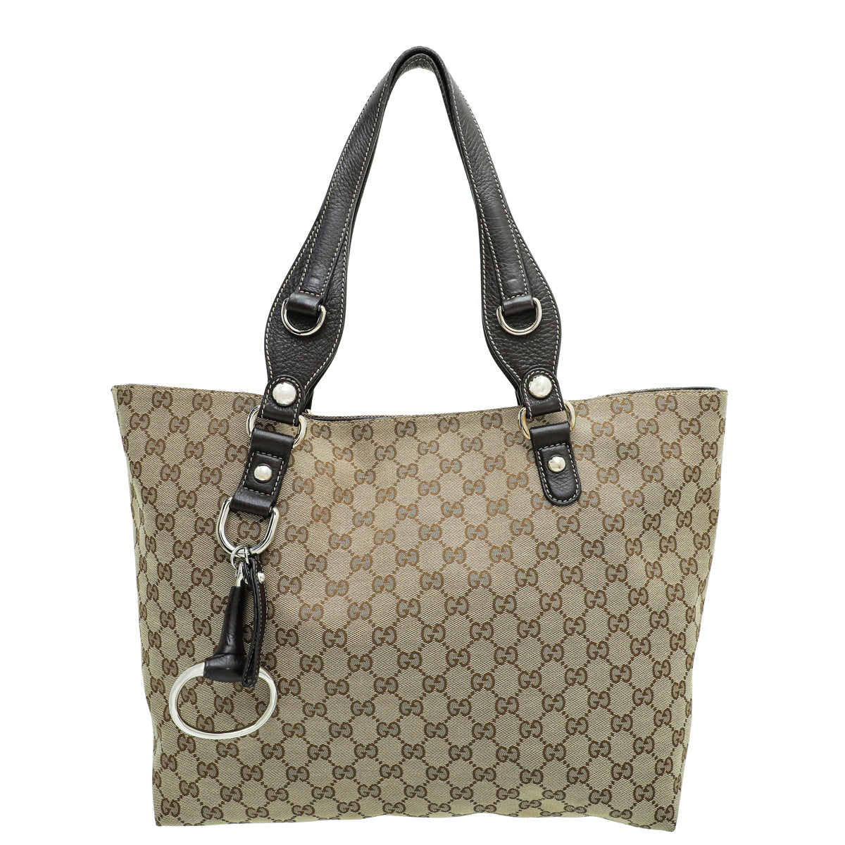 Gucci Leather Canvas Tote
