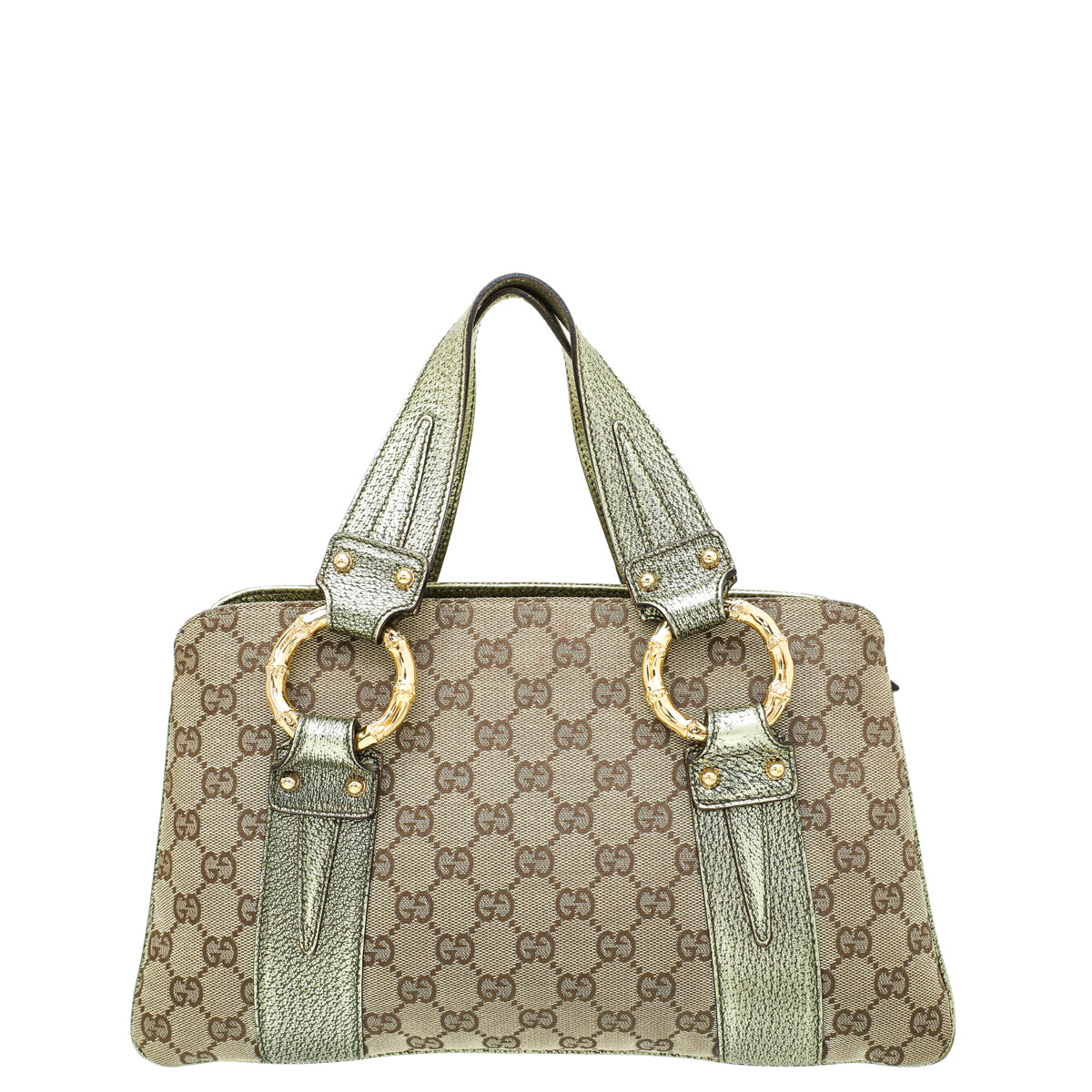 Gucci Leather Canvas Tote
