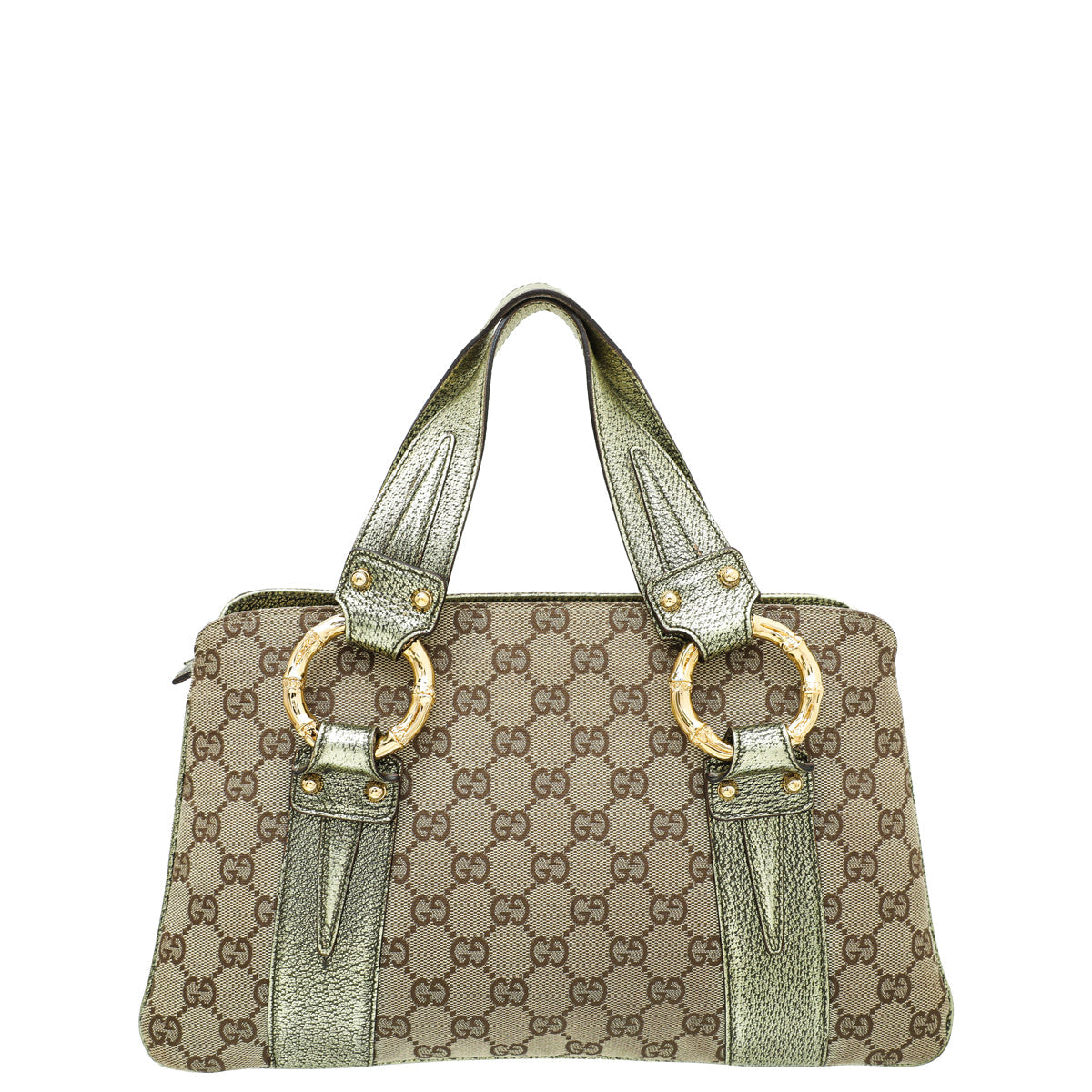 Gucci Leather Canvas Tote