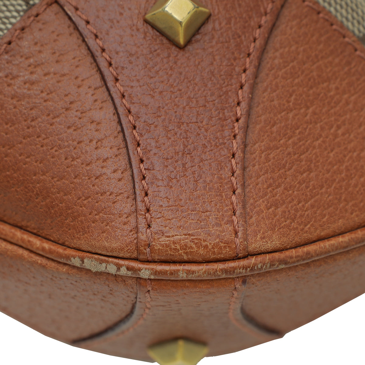 Gucci Leather Canvas Shoulder Bag