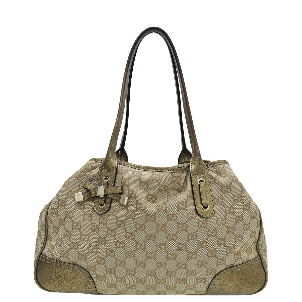 Gucci Leather Canvas Tote