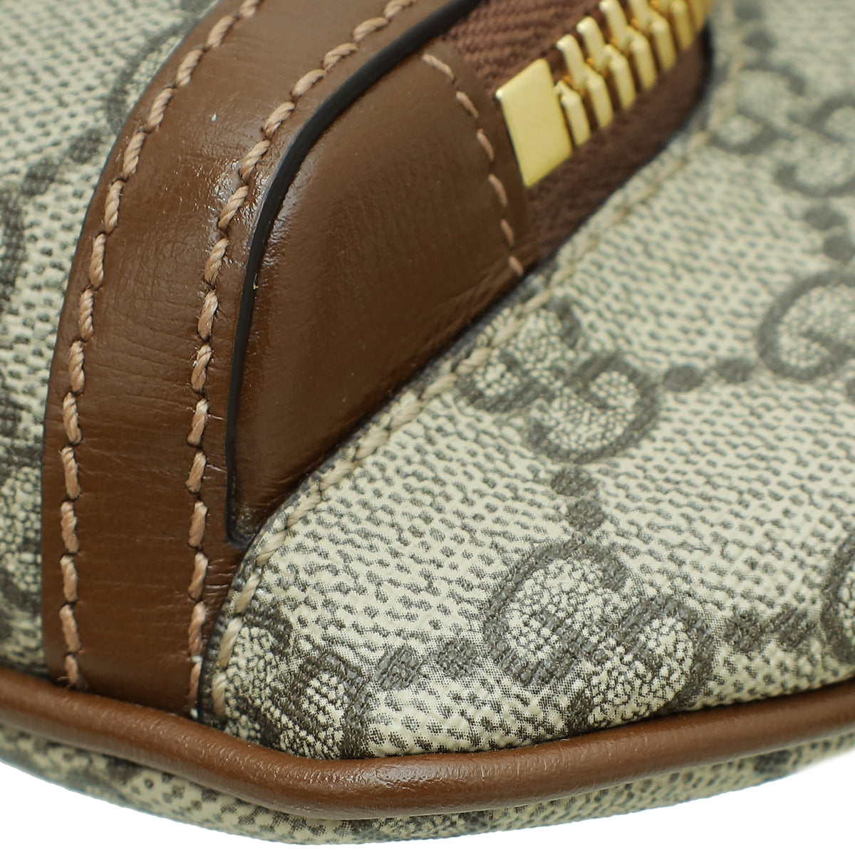 Gucci Leather Canvas Shoulder Bag