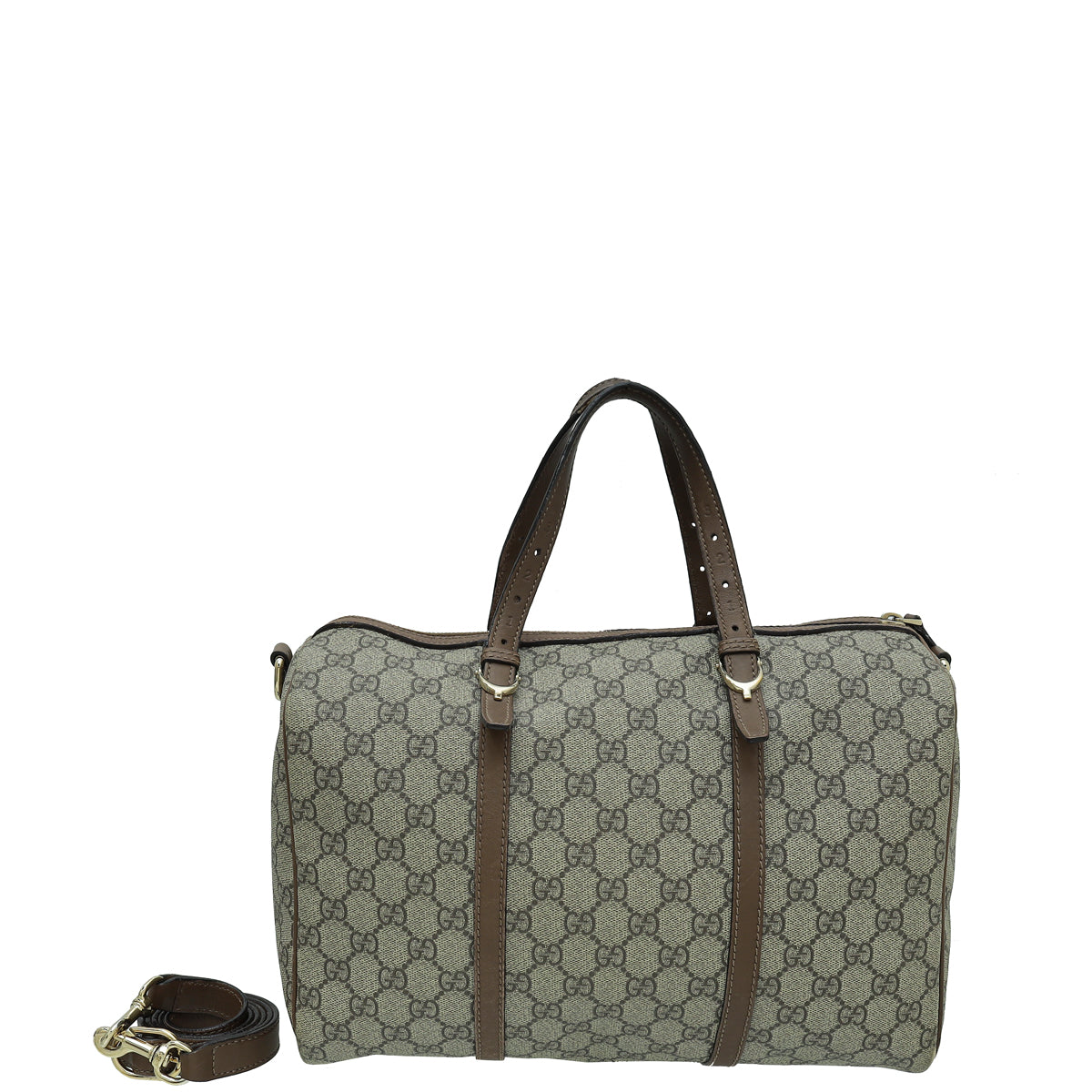 Gucci Leather Canvas Shoulder Bag