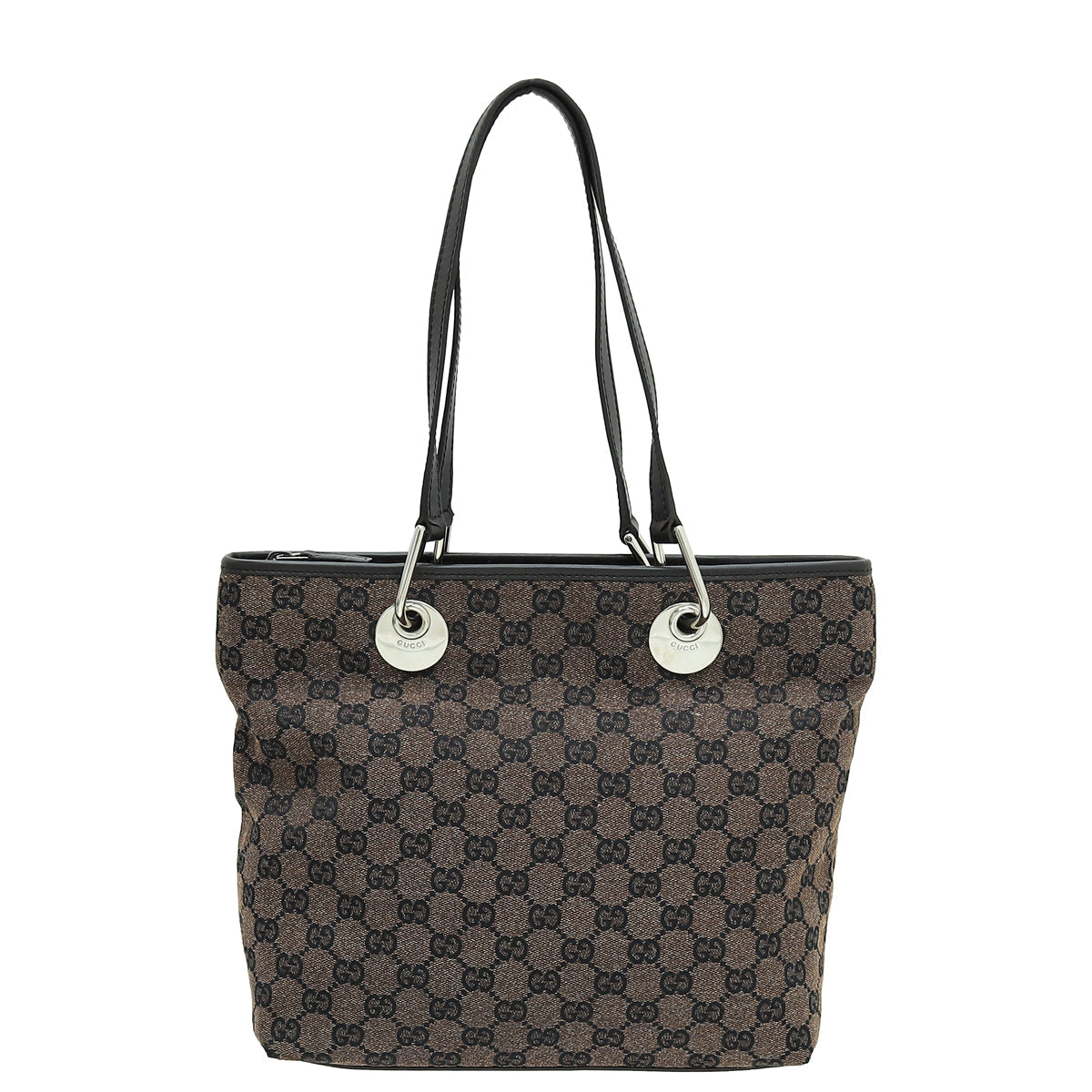 Gucci Leather Canvas Shoulder Bag