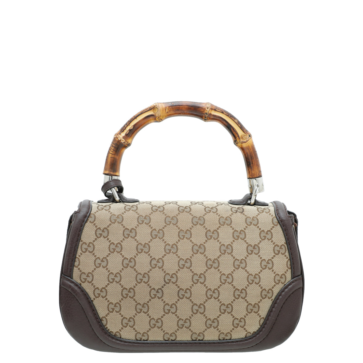 Gucci Leather Canvas Shoulder Bag