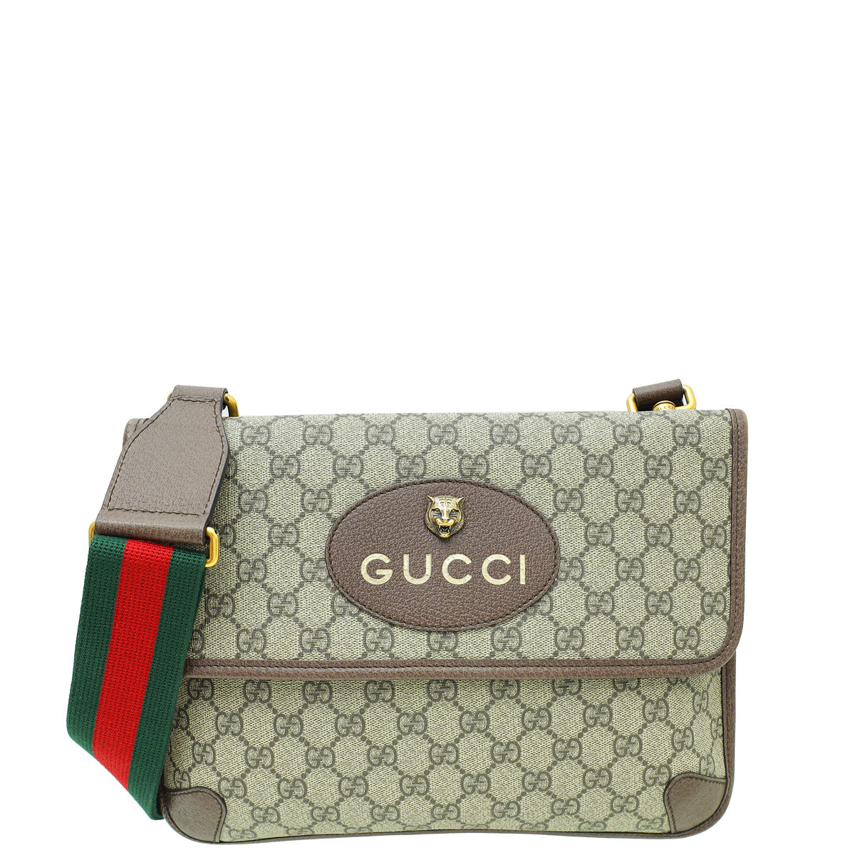 Gucci Leather Canvas Shoulder Bag