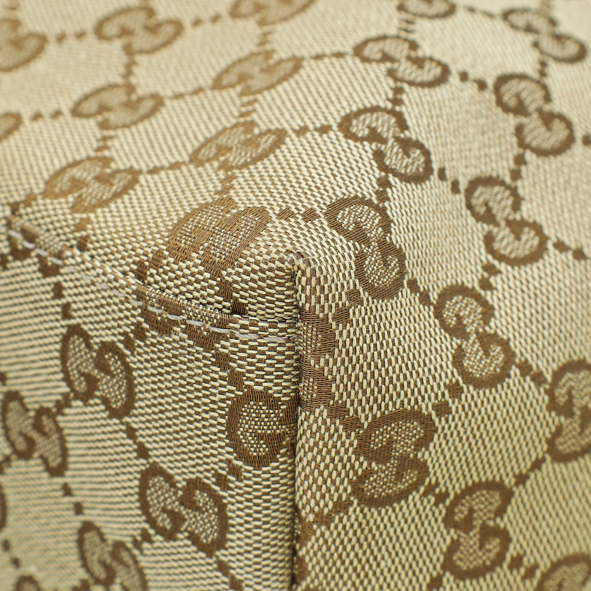 Gucci Leather Canvas Tote