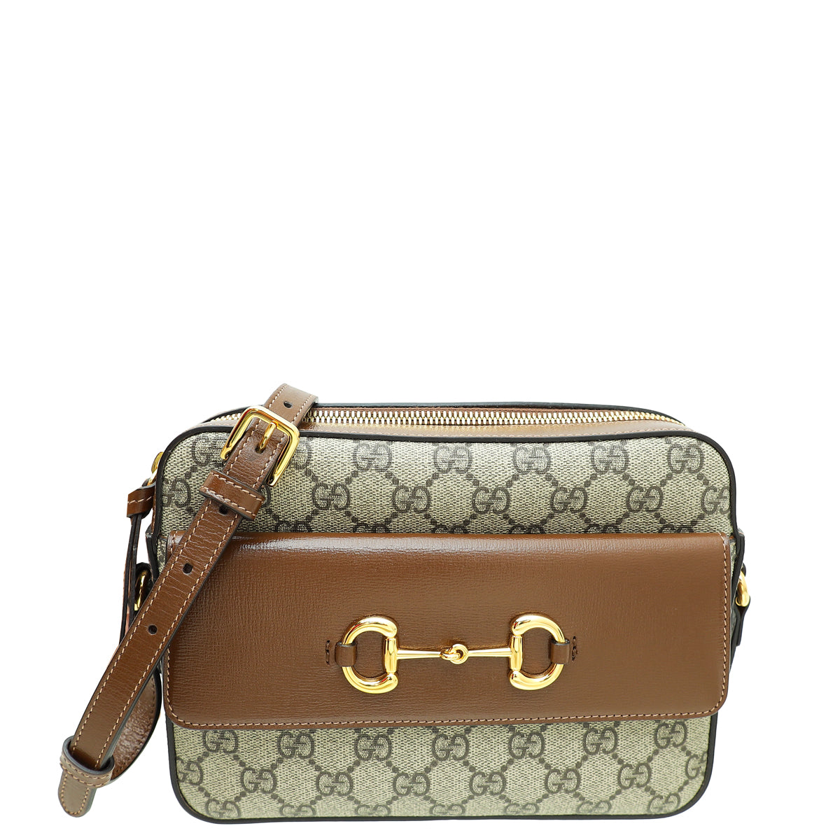 Gucci Leather Canvas Shoulder Bag