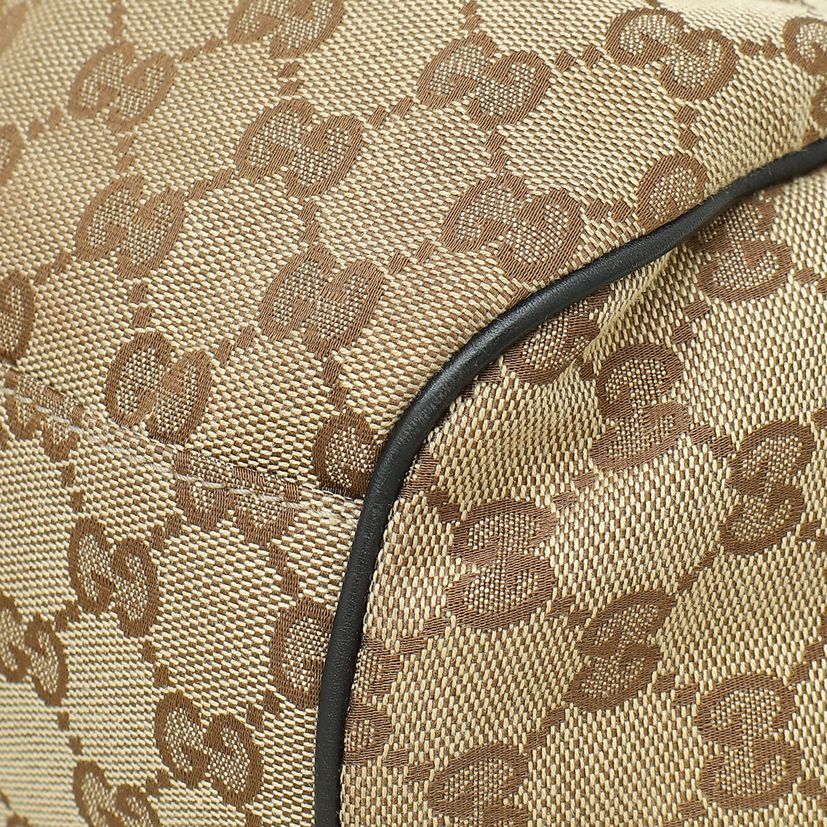 Gucci Leather Canvas Shoulder Bag