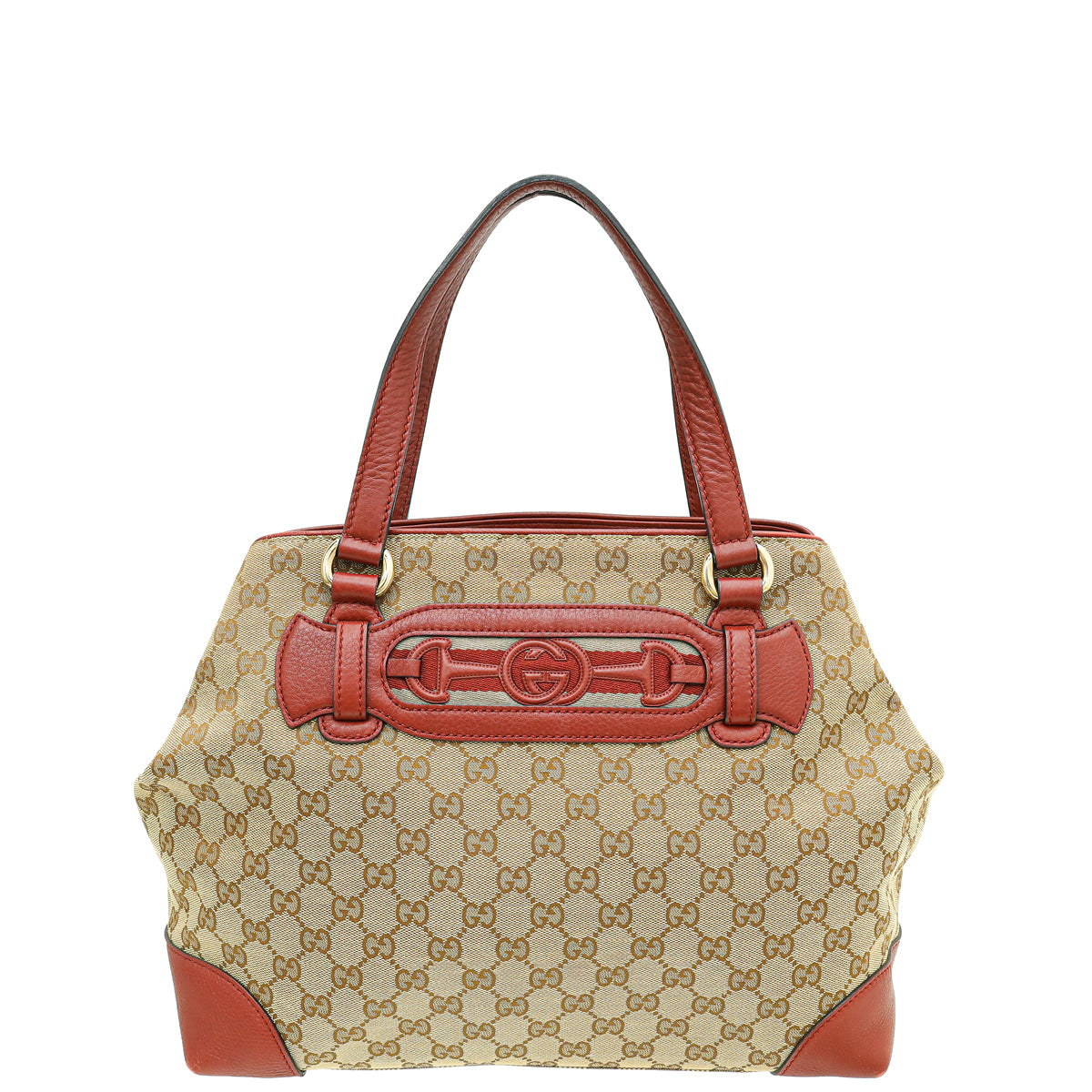 Gucci Leather Canvas Tote