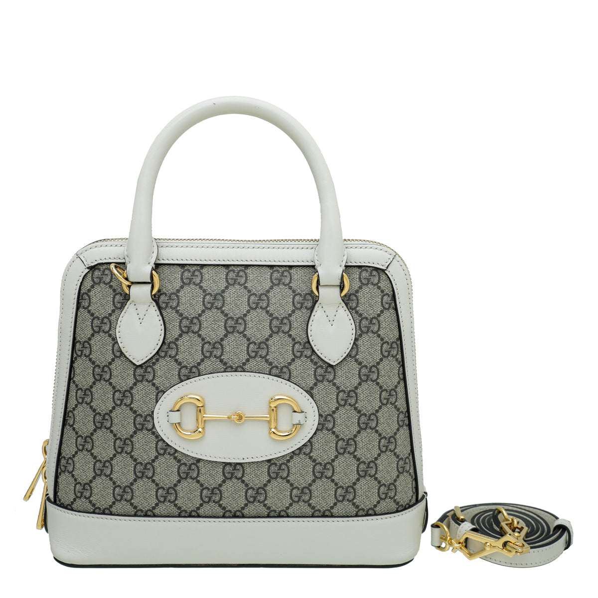 Gucci Leather Canvas Shoulder Bag