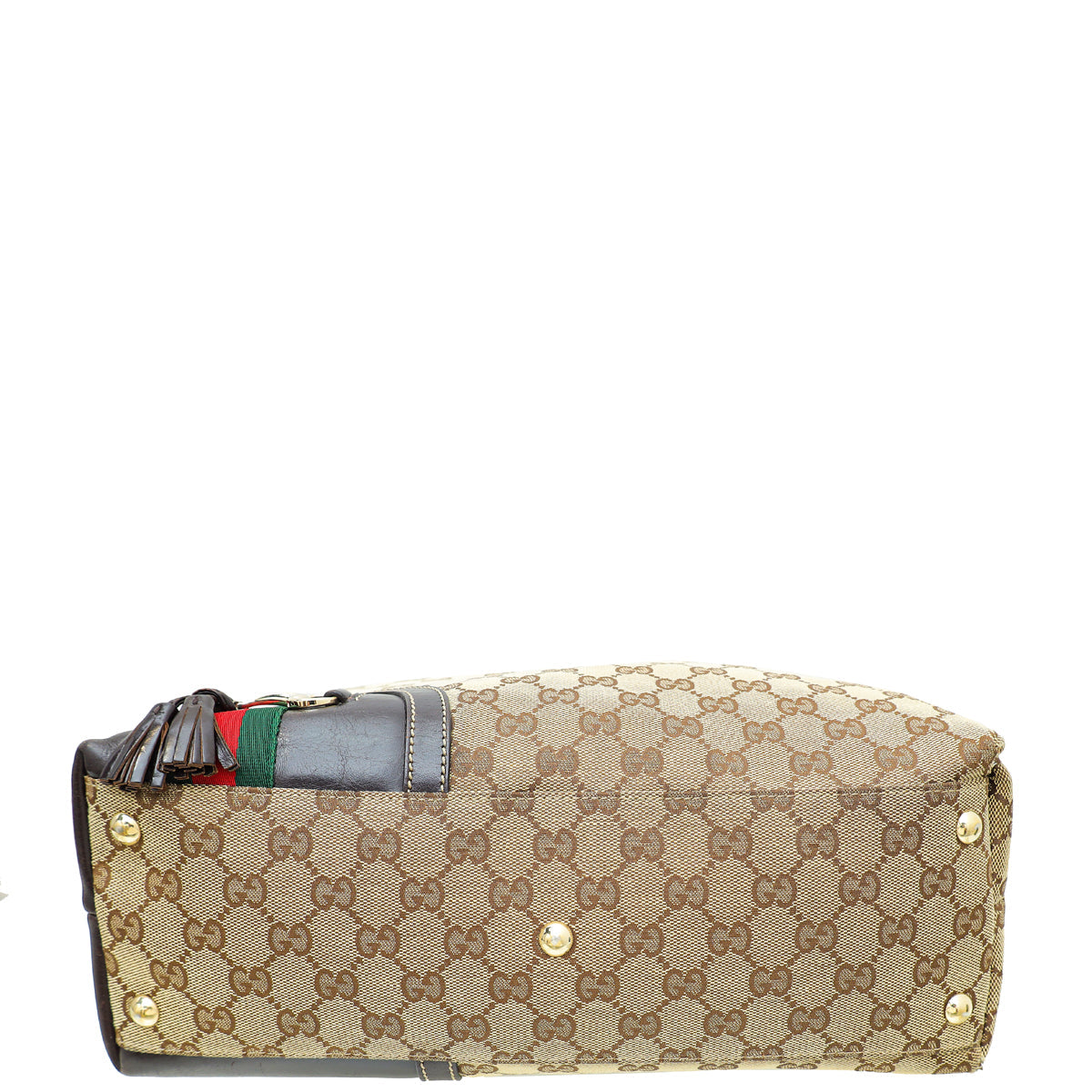 Gucci Leather Canvas Shoulder Bag