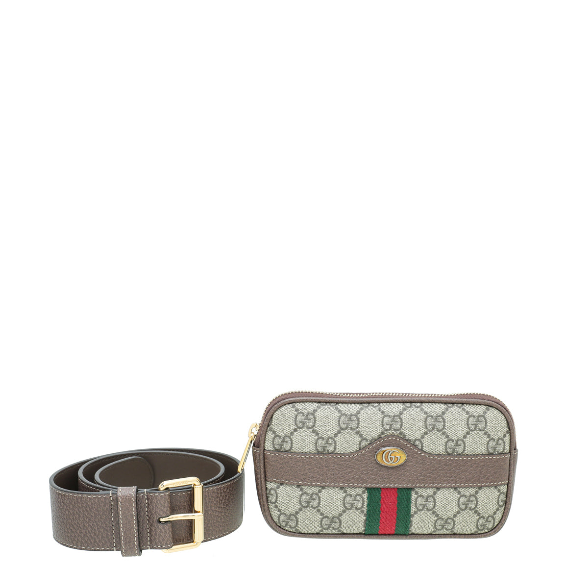Gucci Leather Canvas Shoulder Bag