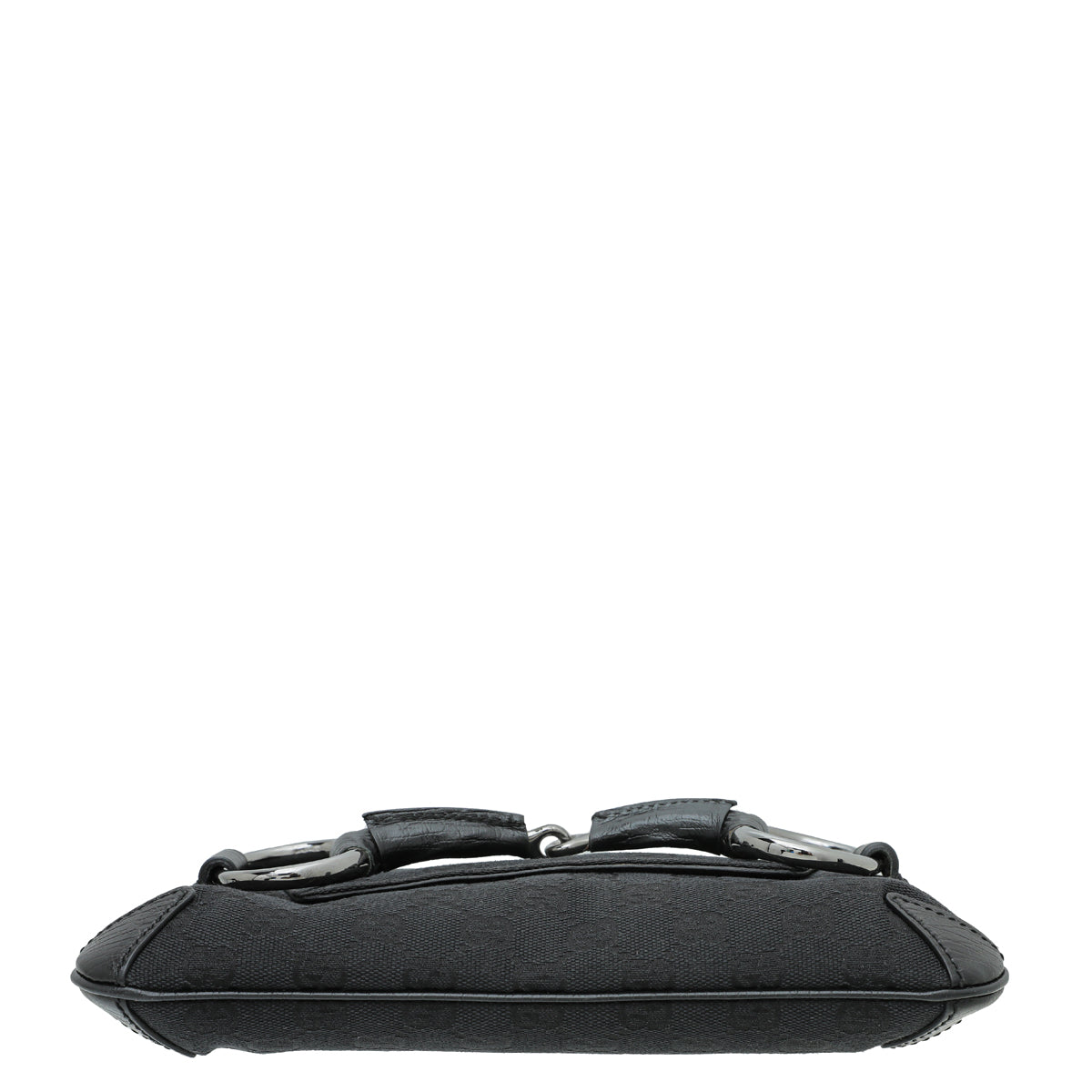 Gucci Pochette Leather Canvas Shoulder Bag