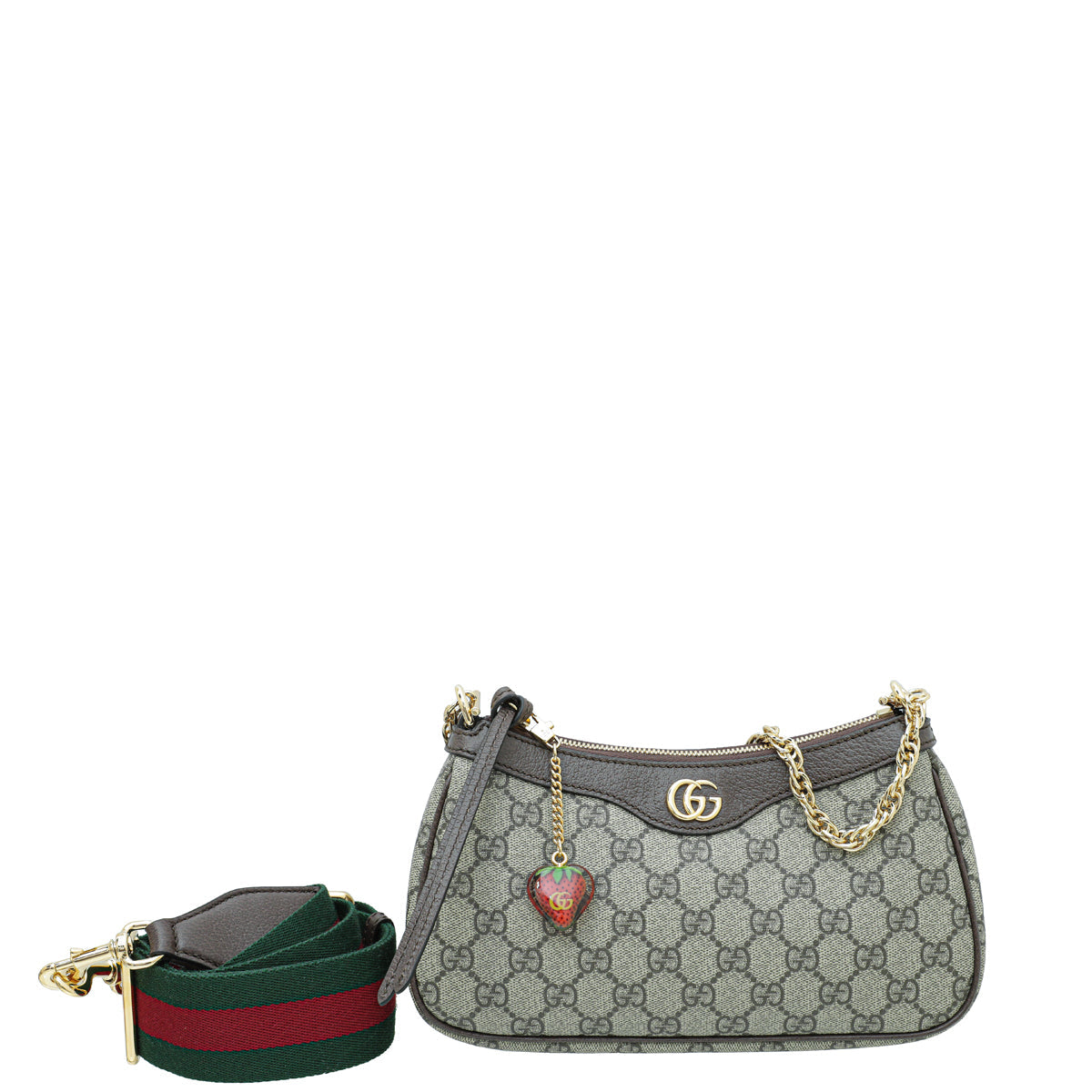 Gucci Leather Canvas Shoulder Bag