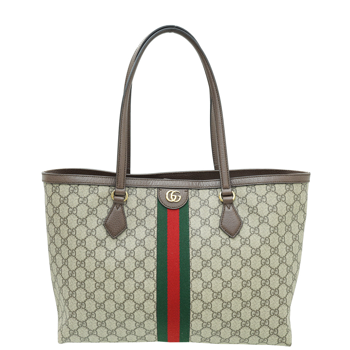 Gucci Leather Canvas Tote