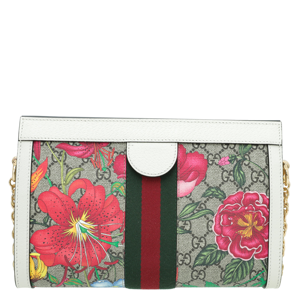 Gucci Leather Canvas Shoulder Bag