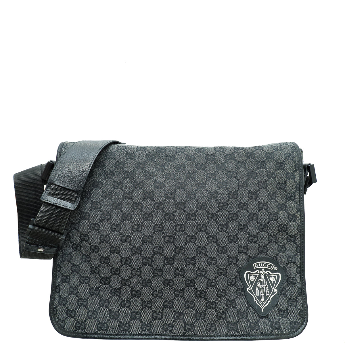 Gucci Leather Canvas Shoulder Bag