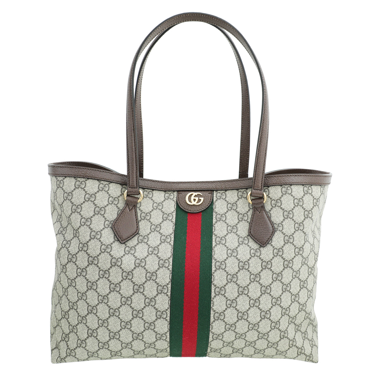 Gucci Leather Canvas Tote