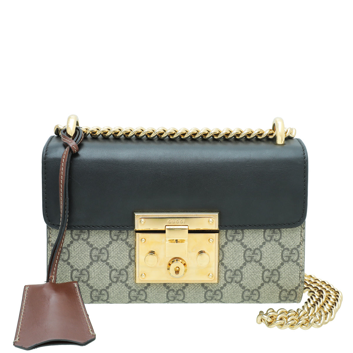 Gucci Leather Canvas Shoulder Bag