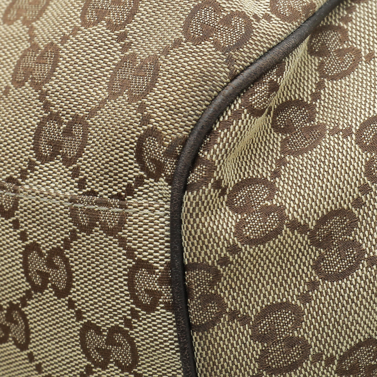 Gucci Leather Canvas Shoulder Bag