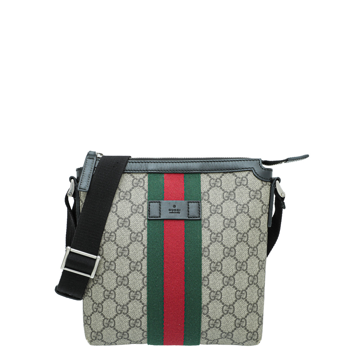 Gucci Leather Canvas Shoulder Bag