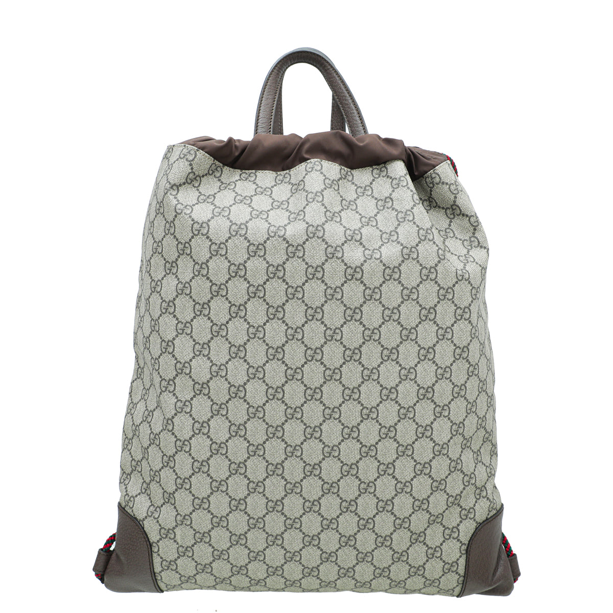 Gucci Leather Canvas Shoulder Bag