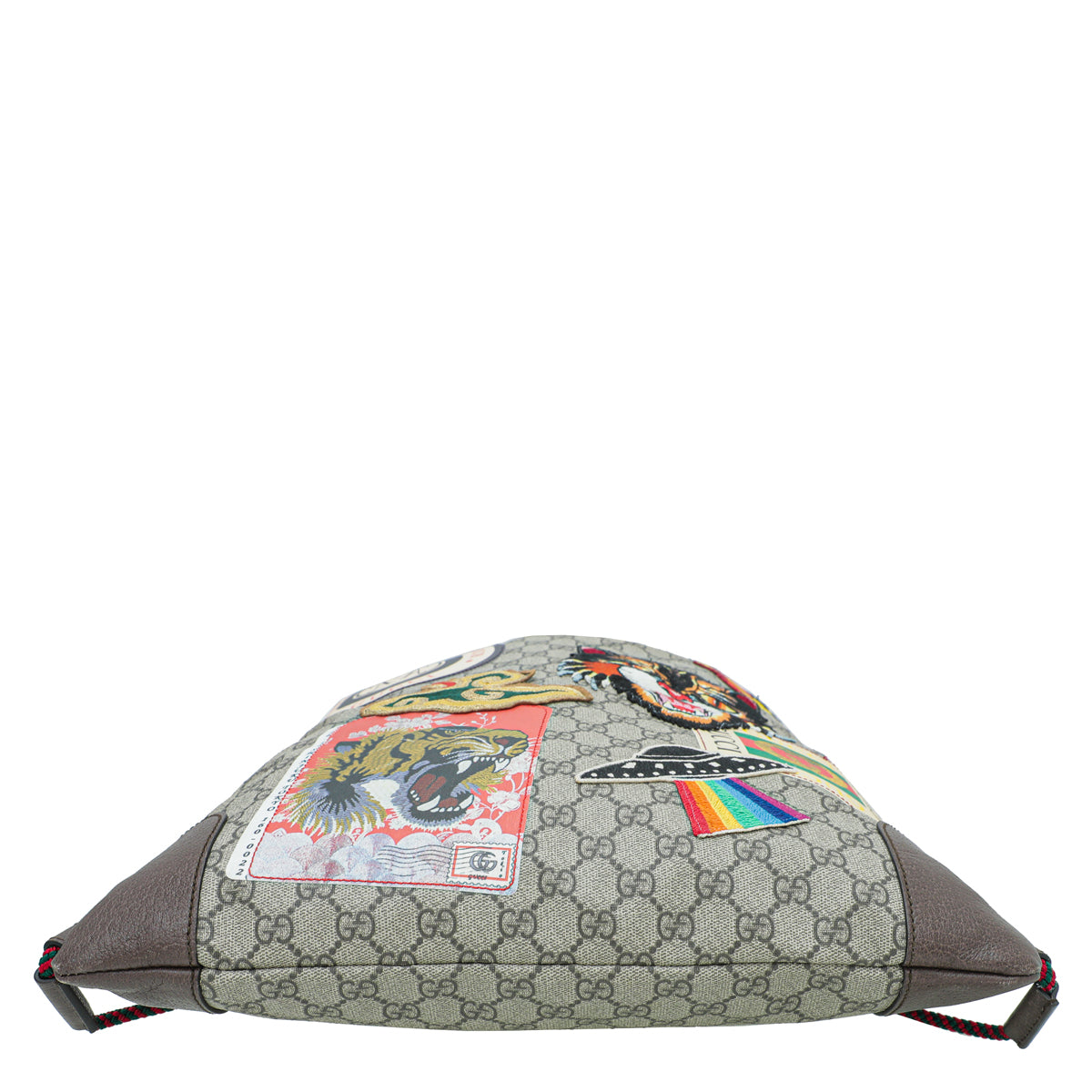 Gucci Leather Canvas Shoulder Bag