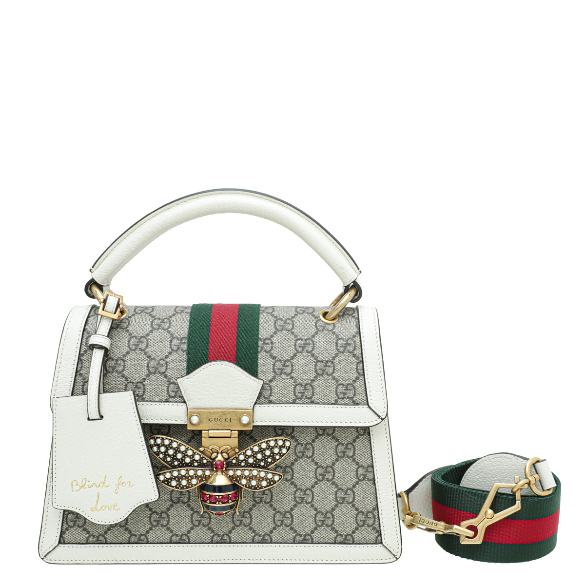 Gucci Leather Canvas Shoulder Bag