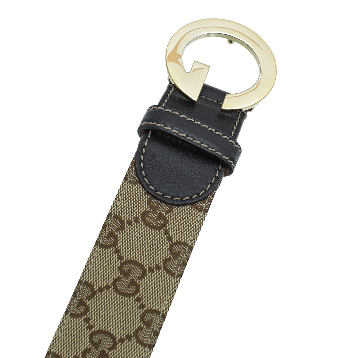 Gucci Leather Canvas Shoulder Bag
